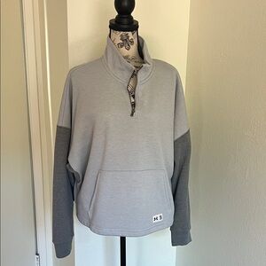Under Armour Two-Tone Gray Half-Zip Pullover